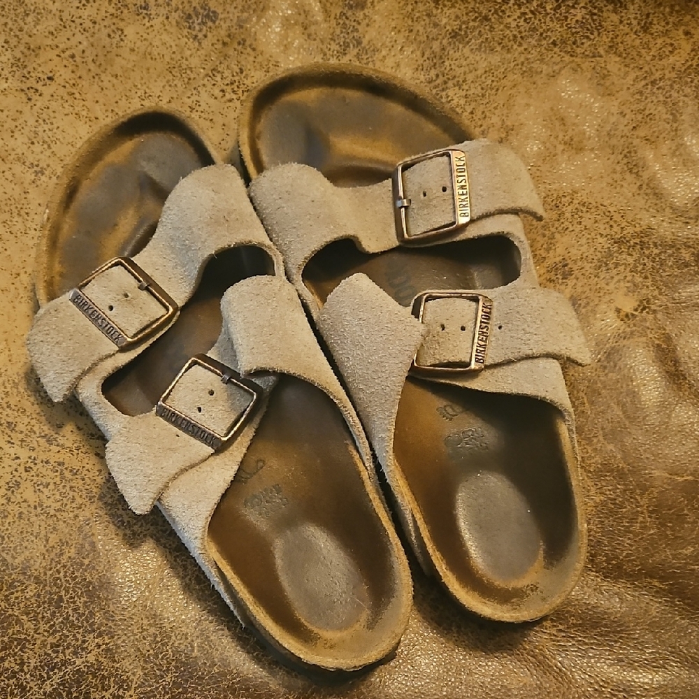 Birkenstock Arizona - Taupe Suede Size 38 Regular